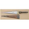 Image 1 : Plug bayonet, probably Spanish, circa mid  18th to early 19th century with original  scabbard. Blade