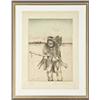Image 1 : Pair of hand-pulled original etchings by  noted western artist Michael Coleman of  trappers. Both ha
