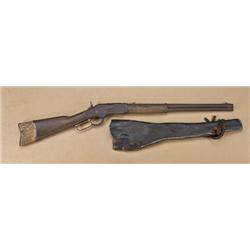 Winchester carbine, 2nd model, .44-40  caliber, relic condition, traces of original  nickel plate, f