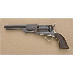Colt early 2nd model Dragoon, .44 caliber  percussion, 7-1/2” barrel, civilian series,  brown patina