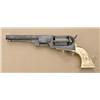 Image 2 : Colt 3rd model Dragoon with rare 8” barrel,  brown patina finish, raised carved ivory  grips showing