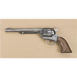Colt Single Action Army revolver, U.S.  cavalry series, .45 caliber, 7-1/2” barrel,  cartouche wood