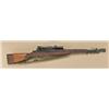 Image 1 : U.S. M-1D Garand sniper rifle, .30 M1 caliber  with M84 scope, flash hinder, sling, leather  cheek p