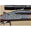 Image 2 : Krieghoff Neptune grade drilling, 16ga over  7x57 rimmed showing finely engraved and blued  action w