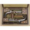 Image 1 : Pair of American percussion belt sized  pistols with styling similar to Deringer by  John Krider of 