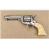 Image 1 : Colt Single Action Army revolver, .45  caliber, barrel reduced to 4-7/8”, nickel  finish, ivory grip