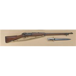 U.S. model 1896 Krag by Springfield Arsenal,  .30-40 caliber rifle, with bayonet, scabbard,  and sli