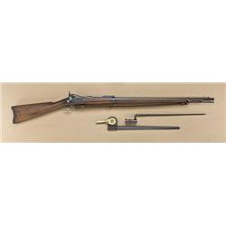 Springfield model 1884 rifle, .45-70 caliber,  in near fine condition with bayonet and  sling. Seria