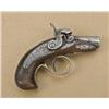 Image 1 : Henry Deringer “Peanut” size, .36 caliber  percussion, 1-1/4” barrel, 4-3/8” overall,  grey patina f