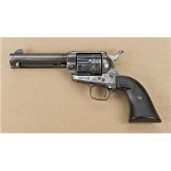 Colt Single Action Army revolver, .45  caliber, 4-3/4” barrel, blue and case  hardened finish, hard-