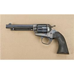 Colt Bisley model Single Action revolver,  .38-40 caliber, 5-1/2” barrel, blue and case  hardened fi