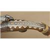 Image 2 : Caucasian flintlock pistol of good quality,  circa early 19th century. Signed in block  letters on l