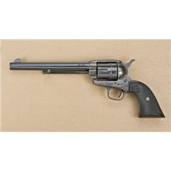 Colt Single Action Army revolver, .45  caliber, 7-1/2” barrel, hard-rubber grips,  serial #338184, m