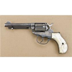 Colt model 1877 Thunderer, .41 caliber,  4-1/2” barrel, blue and case hardened finish,  pearl grips,
