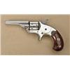 Image 1 : Colt model 1872 open top “old line” 7-shot  .22 caliber revolver, nickel plated, varnish  wood grips
