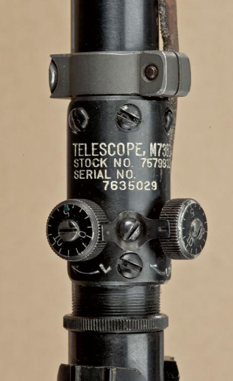 M73b1 Weaver model 330 sniper scope marked M73B1, serial #7635029 on Redfield ...