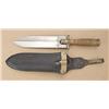 Image 1 : Scarce original Springfield hunting knife  from Indian War period with its original  scabbard, seria