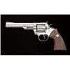 Image 1 : Colt Trooper MK III DA revolver, .357 Magnum  cal., 6” barrel, nickel finish, checkered  Colt medall