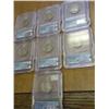 Image 2 : 7 ASSORTED ICG SLABBED BUFFALO NICKELS
