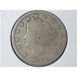 1883 WITH CENTS LIBERTY "V" NICKEL GOOD