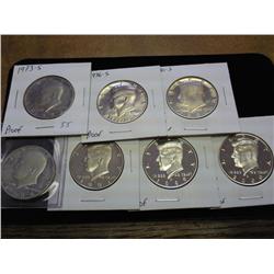 1973-S, 76-S, 80-S, 84-S, 92-S, 99-S & 00-S