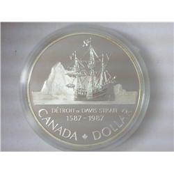 1987 CANADA DAVIS STRAIT $ (PF) .3750 OZ. ASW
