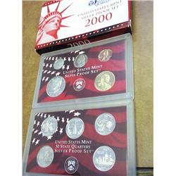 2000 US SILVER PROOF SET