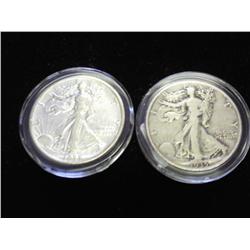 2-1935 WALKING LIBERTY HALF DOLLARS