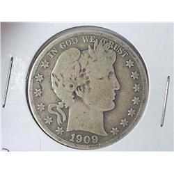 1909-O BARBER HALF DOLLAR