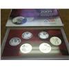 Image 1 : 2009 US MINT SILVER TERRITORIES QUARTERS PF SET
