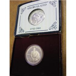 1982-D/S WASHINGTON HALF DOLLARS (UNC & PF)