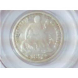 1874 SEATED LIBERTY DIME POLISHED