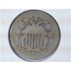 1868 SHIELD NICKEL