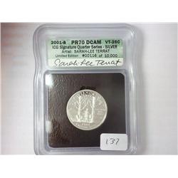 2001-S VERMONT QUARTER ICG PR70 DCAM