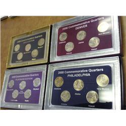 4 STATE QUARTER SETS (UNC)
