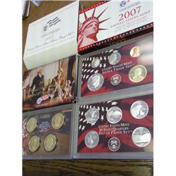 2007 US SILVER PROOF SET 14 COINS