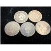 Image 1 : 5 ASSORTED 1880'S INDIAN HEAD CENTS