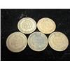 Image 2 : 5 ASSORTED 1880'S INDIAN HEAD CENTS