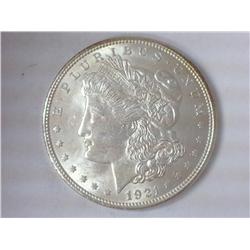 1921 MORGAN SILVER DOLLAR (UNC)