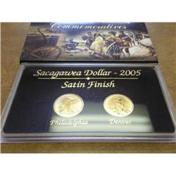 2005-P/D SACAGAWEA DOLLARS (UNC) SATIN FINISH
