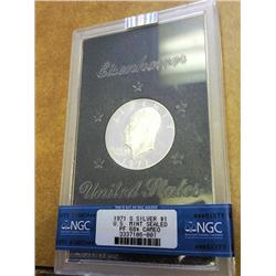 1971-S IKE SILVER DOLLAR NGC PF68* CAMEO