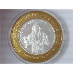 WESTWARD HO CASINO $10 SILVER TOKEN (UNC)
