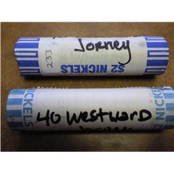 ROLLS OF 2005-P/D WESTWARD JOURNEY NICKELS (UNC)