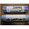 Image 1 : ROLLS OF 2005-P/D WESTWARD JOURNEY NICKELS (UNC)