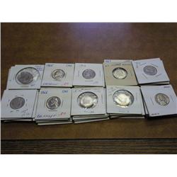 50 ASSORTED 40'S-2000'S JEFFERSON NICKELS