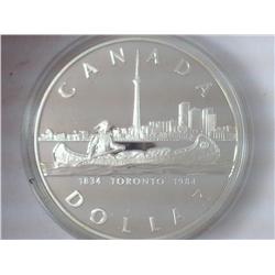 1984 CANADA TORONTO $ (PF) .3750 OZ. ASW
