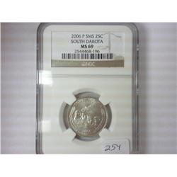 2006-P SMS SD QUARTER NGC MS69