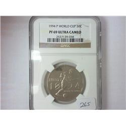 1994-P WORLD CUP HALF NGC PF69 ULTRA CAMEO