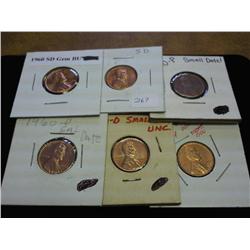 3-1960-P SMALL DATE & 3-1960-D SMALL DATE LINCOLNS