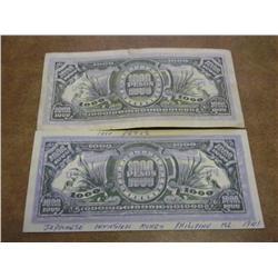 2-1941 JAPANESE 1000 PESOS INVASION MONEY